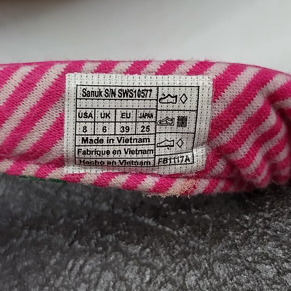 Sanuk Yoga Chakra Pink Comfort Flip Flops SWS10577 Women US 8 - Picture 9 of 9